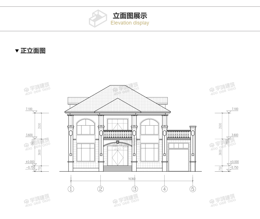 25萬帶車庫農(nóng)村自建別墅設(shè)計(jì)圖紙