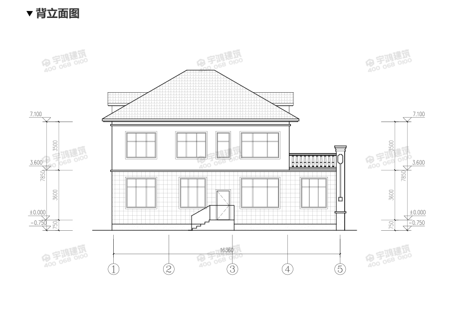25萬帶車庫農(nóng)村自建別墅設(shè)計(jì)圖紙