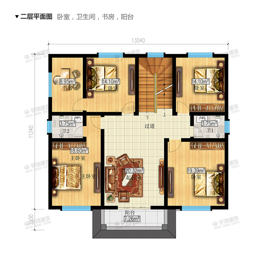 30萬(wàn)樸素農(nóng)村別墅設(shè)計(jì)圖紙及效果圖
