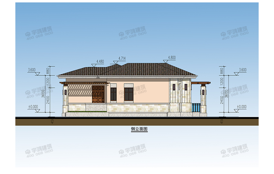 鄉(xiāng)下建房一層別墅戶型圖及效果圖，時尚又實惠
