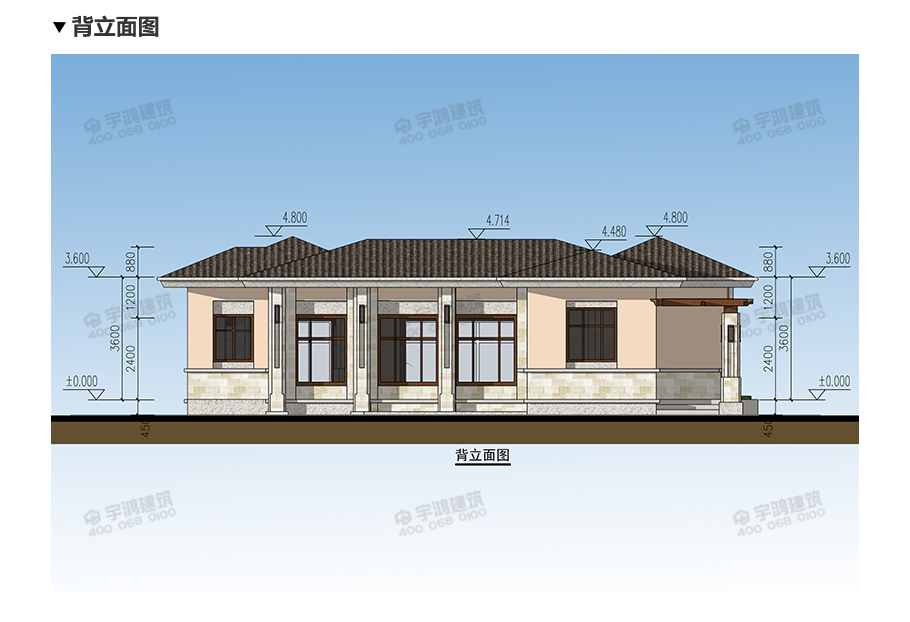 鄉(xiāng)下建房一層別墅戶型圖及效果圖，時尚又實惠