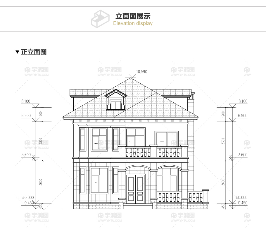 90平帶地下室歐式農村別墅設計圖，造價20萬還帶閣樓